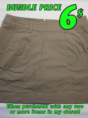 Avia Tan Athletic Mini Skirt, Size SMALL